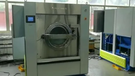 Высокоавтоматическая промышленная стирально-отжимная машина на 100 кг.